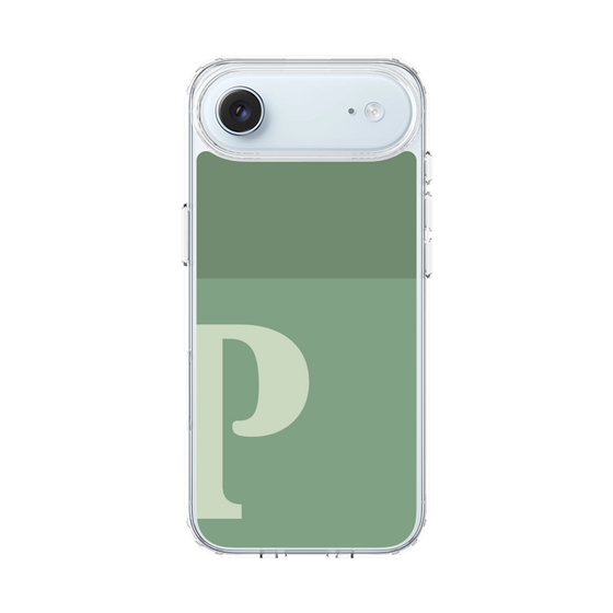 スリムプロテクションケース［ オリジナル - initial two tone - P green ］