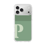 スリムプロテクションケース［ オリジナル - initial two tone - P green ］
