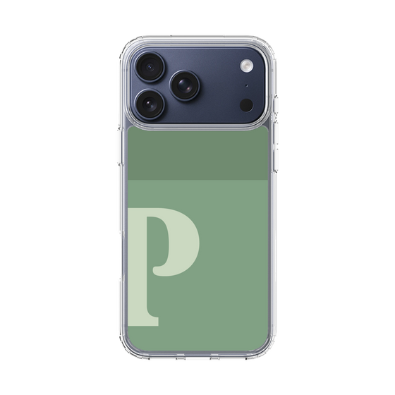 スリムプロテクションケース［ オリジナル - initial two tone - P green ］