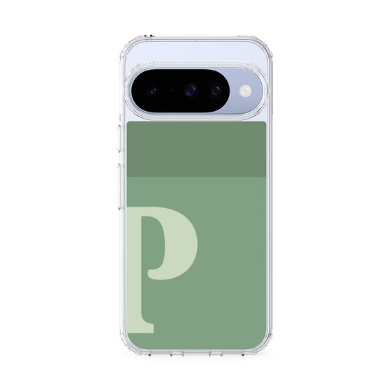 スリムプロテクションケース［ オリジナル - initial two tone - P green ］