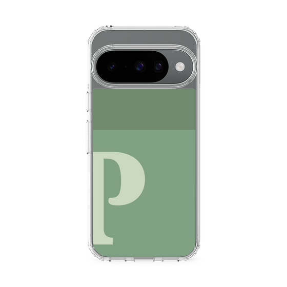 スリムプロテクションケース［ オリジナル - initial two tone - P green ］
