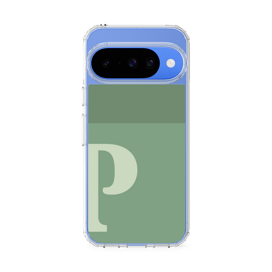 スリムプロテクションケース［ オリジナル - initial two tone - P green ］
