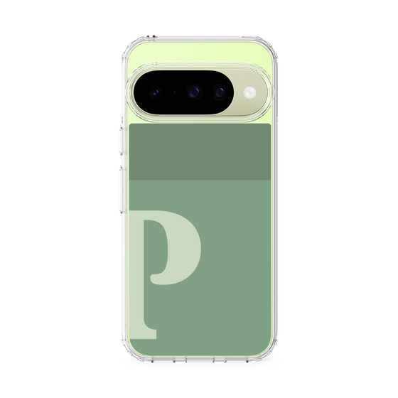 スリムプロテクションケース［ オリジナル - initial two tone - P green ］
