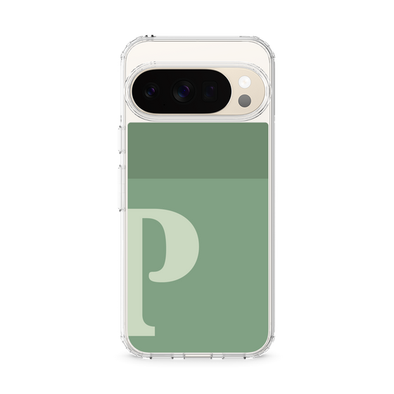 スリムプロテクションケース［ オリジナル - initial two tone - P green ］