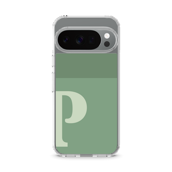 スリムプロテクションケース［ オリジナル - initial two tone - P green ］