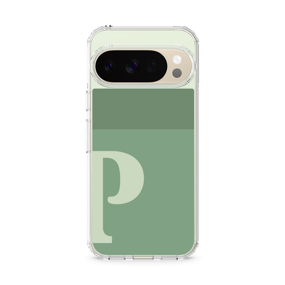 スリムプロテクションケース［ オリジナル - initial two tone - P green ］
