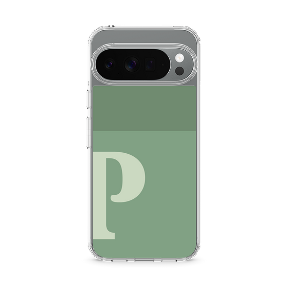 スリムプロテクションケース［ オリジナル - initial two tone - P green ］
