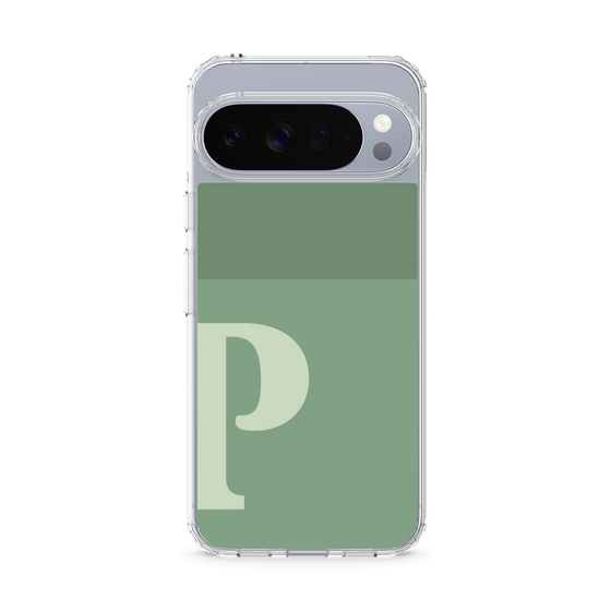 スリムプロテクションケース［ オリジナル - initial two tone - P green ］