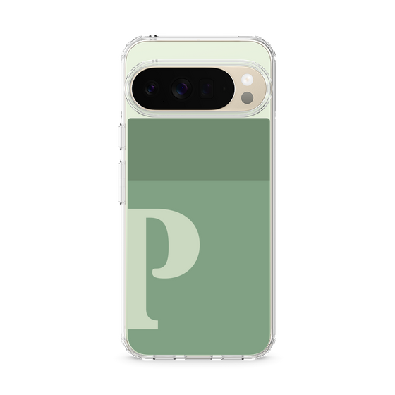 スリムプロテクションケース［ オリジナル - initial two tone - P green ］