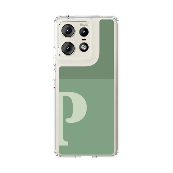 スリムプロテクションケース［ オリジナル - initial two tone - P green ］