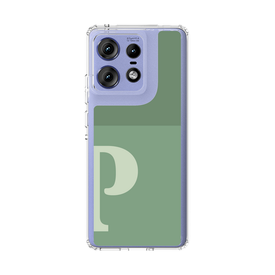 スリムプロテクションケース［ オリジナル - initial two tone - P green ］