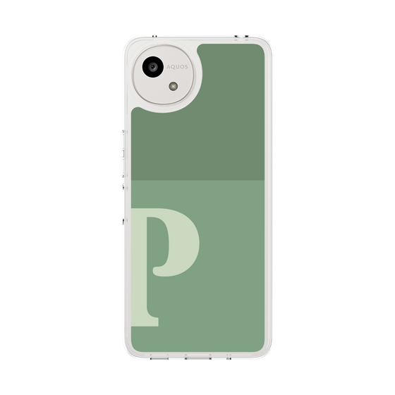 スリムプロテクションケース［ オリジナル - initial two tone - P green ］