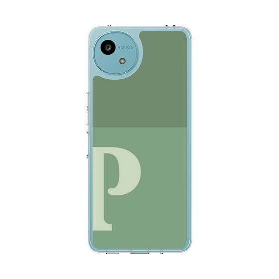 スリムプロテクションケース［ オリジナル - initial two tone - P green ］