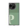 スリムプロテクションケース［ オリジナル - initial two tone - P green ］