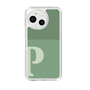 スリムプロテクションケース［ オリジナル - initial two tone - P green ］