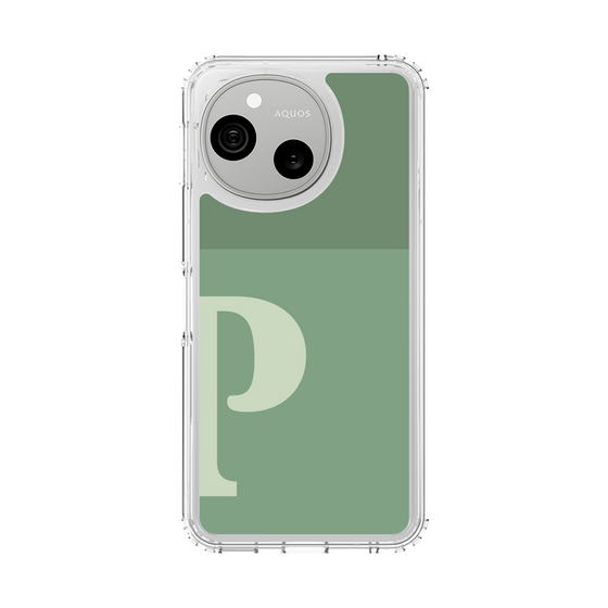 スリムプロテクションケース［ オリジナル - initial two tone - P green ］