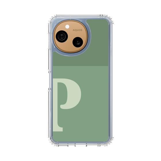 スリムプロテクションケース［ オリジナル - initial two tone - P green ］