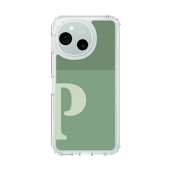 スリムプロテクションケース［ オリジナル - initial two tone - P green ］