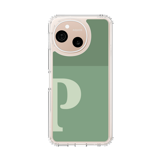 スリムプロテクションケース［ オリジナル - initial two tone - P green ］