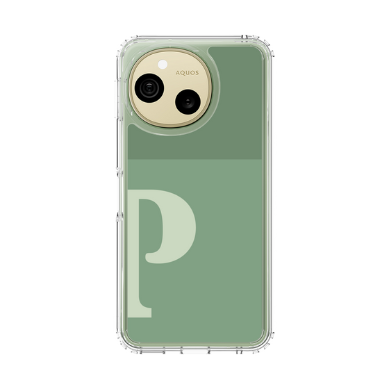 スリムプロテクションケース［ オリジナル - initial two tone - P green ］