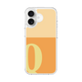 スリムプロテクションケース［ オリジナル - initial two tone - Q orange ］