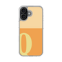 スリムプロテクションケース［ オリジナル - initial two tone - Q orange ］
