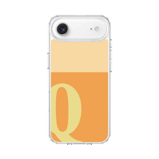スリムプロテクションケース［ オリジナル - initial two tone - Q orange ］