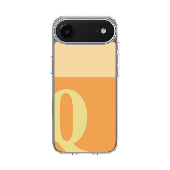 スリムプロテクションケース［ オリジナル - initial two tone - Q orange ］