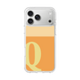 スリムプロテクションケース［ オリジナル - initial two tone - Q orange ］