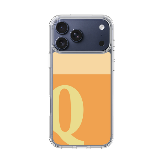 スリムプロテクションケース［ オリジナル - initial two tone - Q orange ］