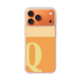 スリムプロテクションケース［ オリジナル - initial two tone - Q orange ］
