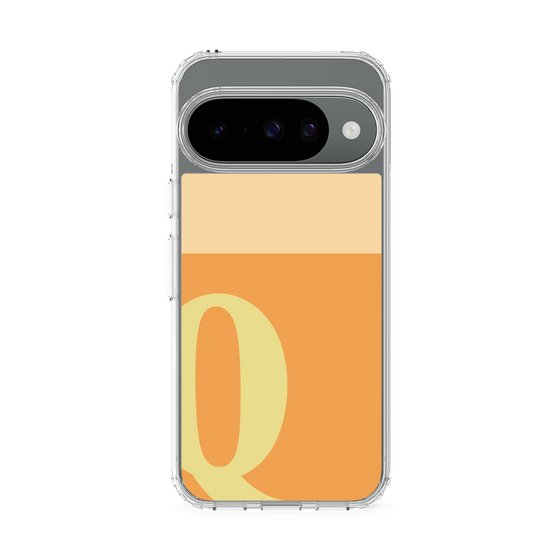 スリムプロテクションケース［ オリジナル - initial two tone - Q orange ］