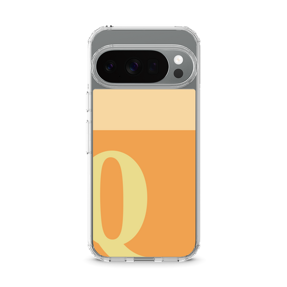 スリムプロテクションケース［ オリジナル - initial two tone - Q orange ］