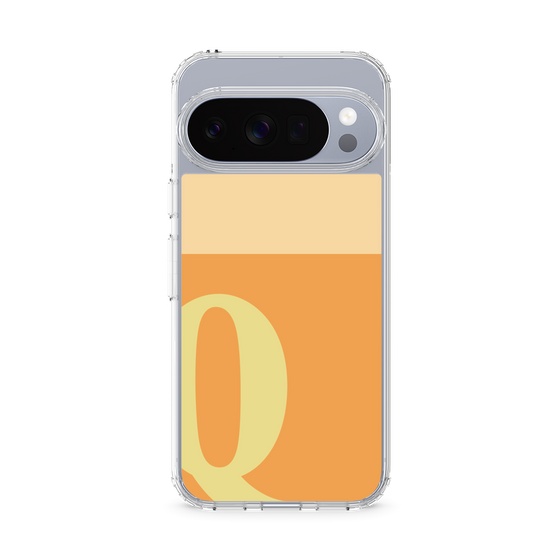 スリムプロテクションケース［ オリジナル - initial two tone - Q orange ］