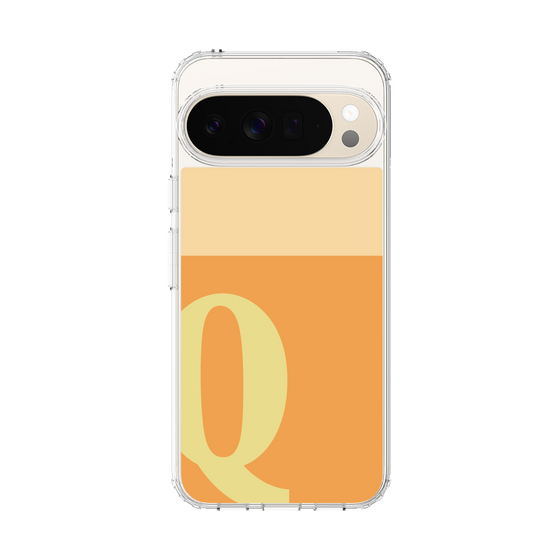 スリムプロテクションケース［ オリジナル - initial two tone - Q orange ］