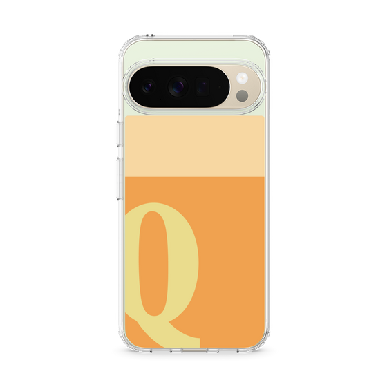 スリムプロテクションケース［ オリジナル - initial two tone - Q orange ］