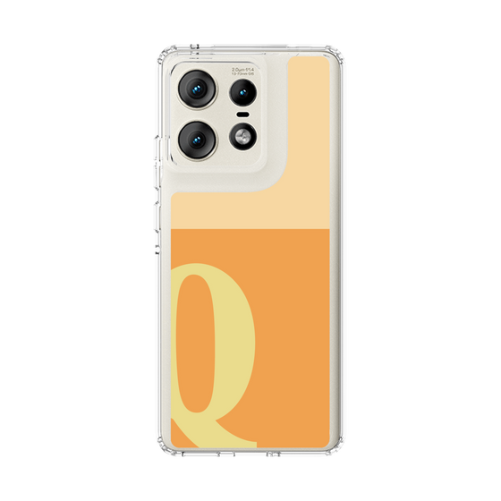 スリムプロテクションケース［ オリジナル - initial two tone - Q orange ］