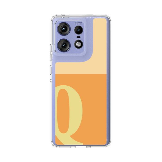 スリムプロテクションケース［ オリジナル - initial two tone - Q orange ］