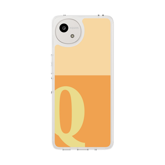 スリムプロテクションケース［ オリジナル - initial two tone - Q orange ］