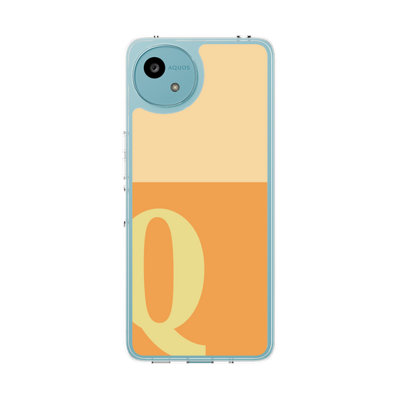 スリムプロテクションケース［ オリジナル - initial two tone - Q orange ］