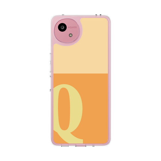 スリムプロテクションケース［ オリジナル - initial two tone - Q orange ］