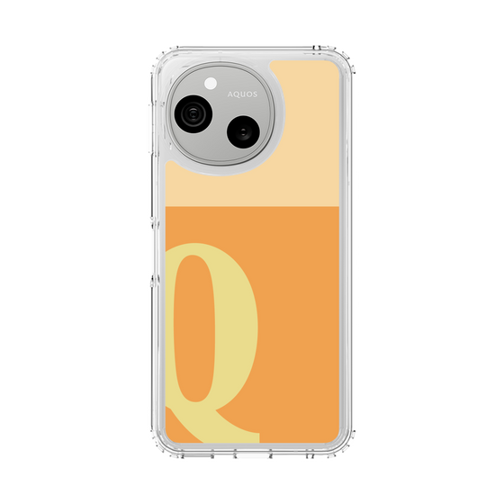 スリムプロテクションケース［ オリジナル - initial two tone - Q orange ］