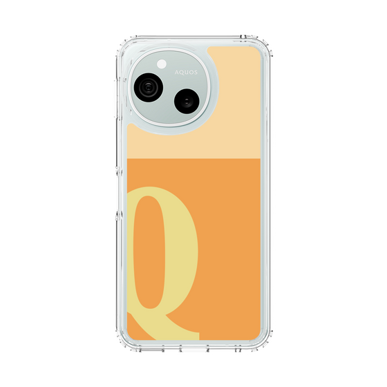 スリムプロテクションケース［ オリジナル - initial two tone - Q orange ］