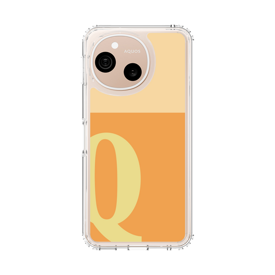スリムプロテクションケース［ オリジナル - initial two tone - Q orange ］
