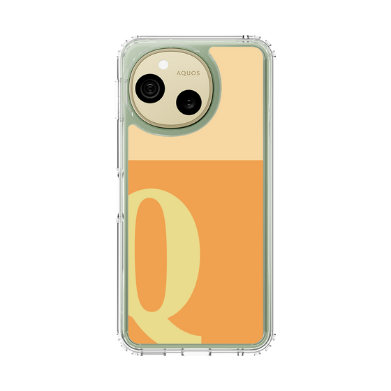 スリムプロテクションケース［ オリジナル - initial two tone - Q orange ］