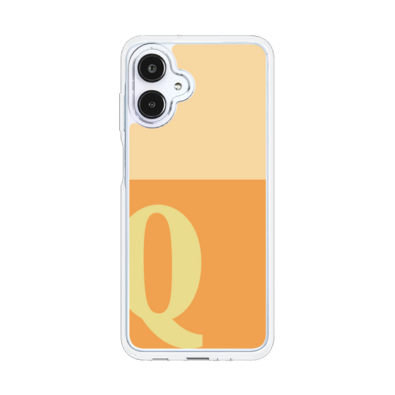 スリムプロテクションケース［ オリジナル - initial two tone - Q orange ］