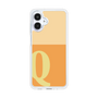 スリムプロテクションケース［ オリジナル - initial two tone - Q orange ］