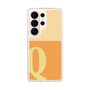 スリムプロテクションケース［ オリジナル - initial two tone - Q orange ］