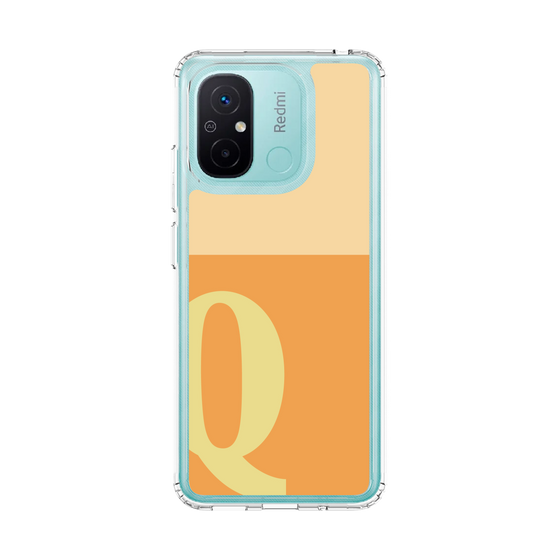 スリムプロテクションケース［ オリジナル - initial two tone - Q orange ］
