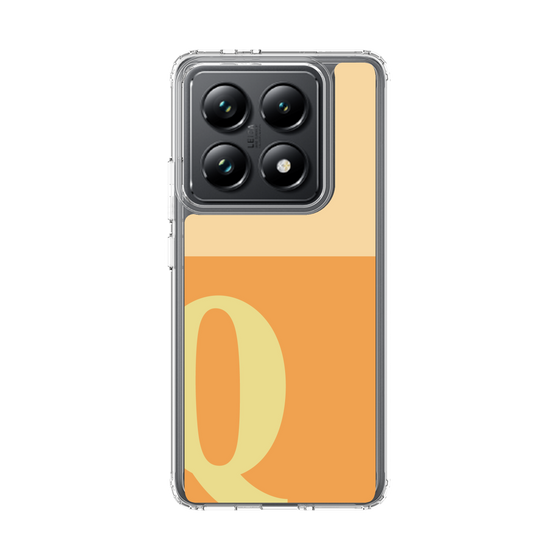 スリムプロテクションケース［ オリジナル - initial two tone - Q orange ］